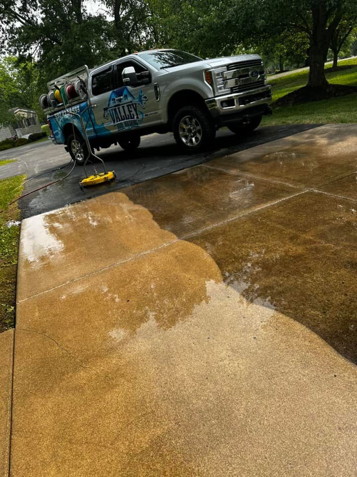 Cement Driveway Before & After