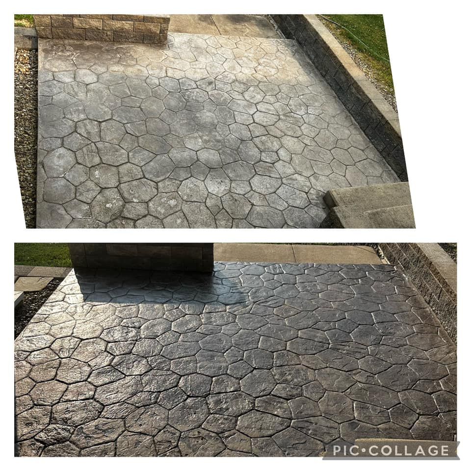 Stamped Concrete Cleaning
