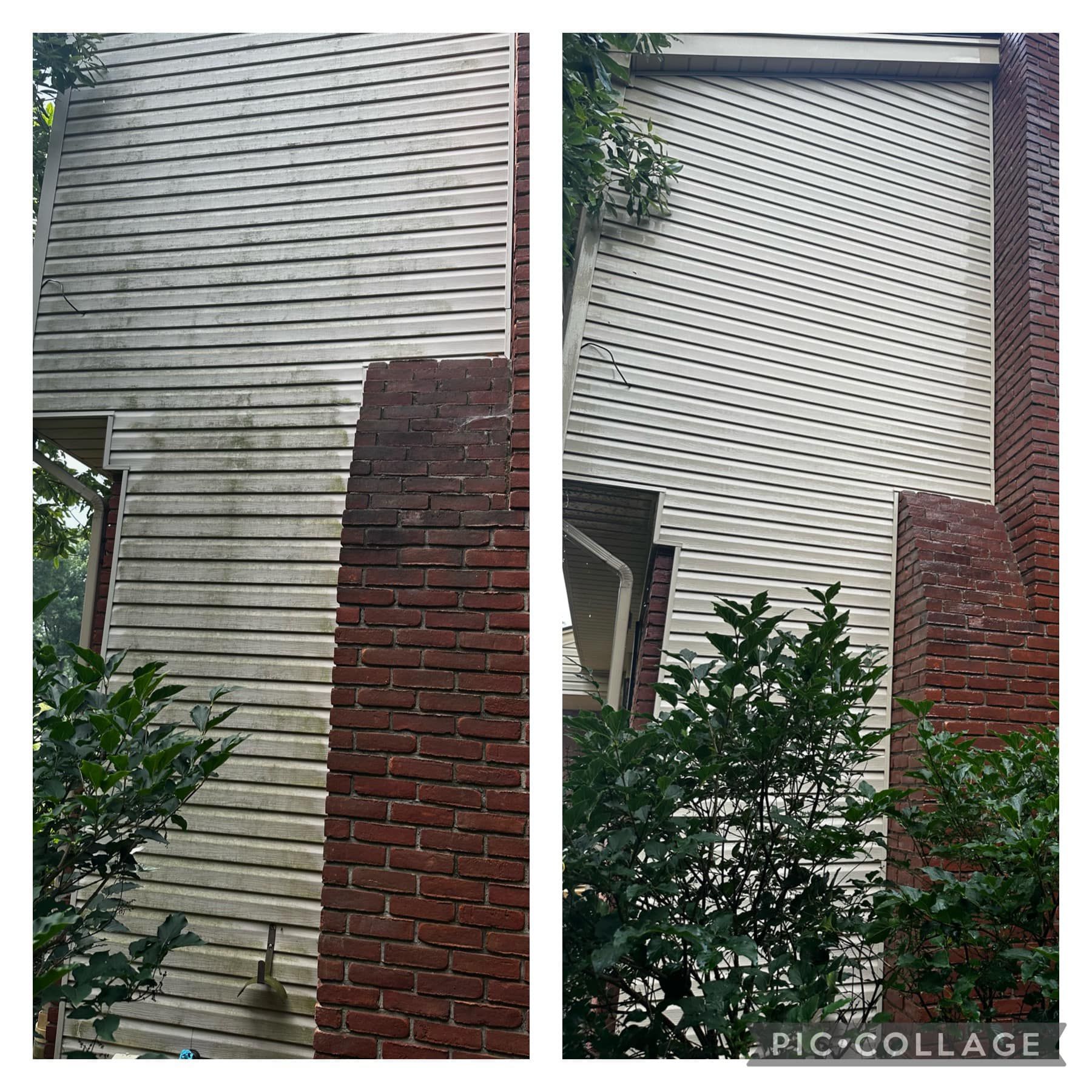 Before & After House Pressure Washing
