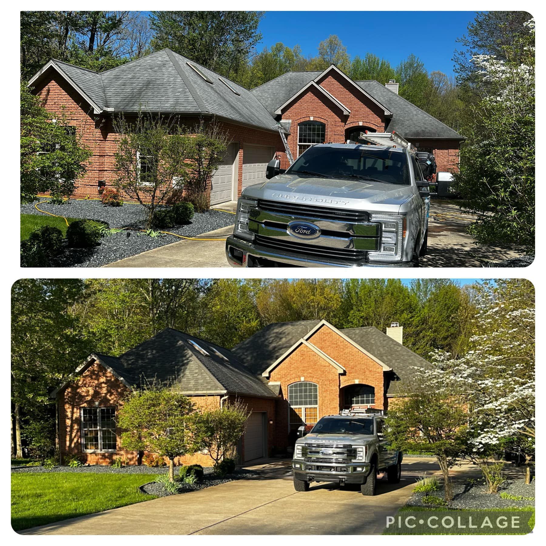 specialized solutions that are used to remove dirt, colorants, mold, algae, and other pollutants from roofs