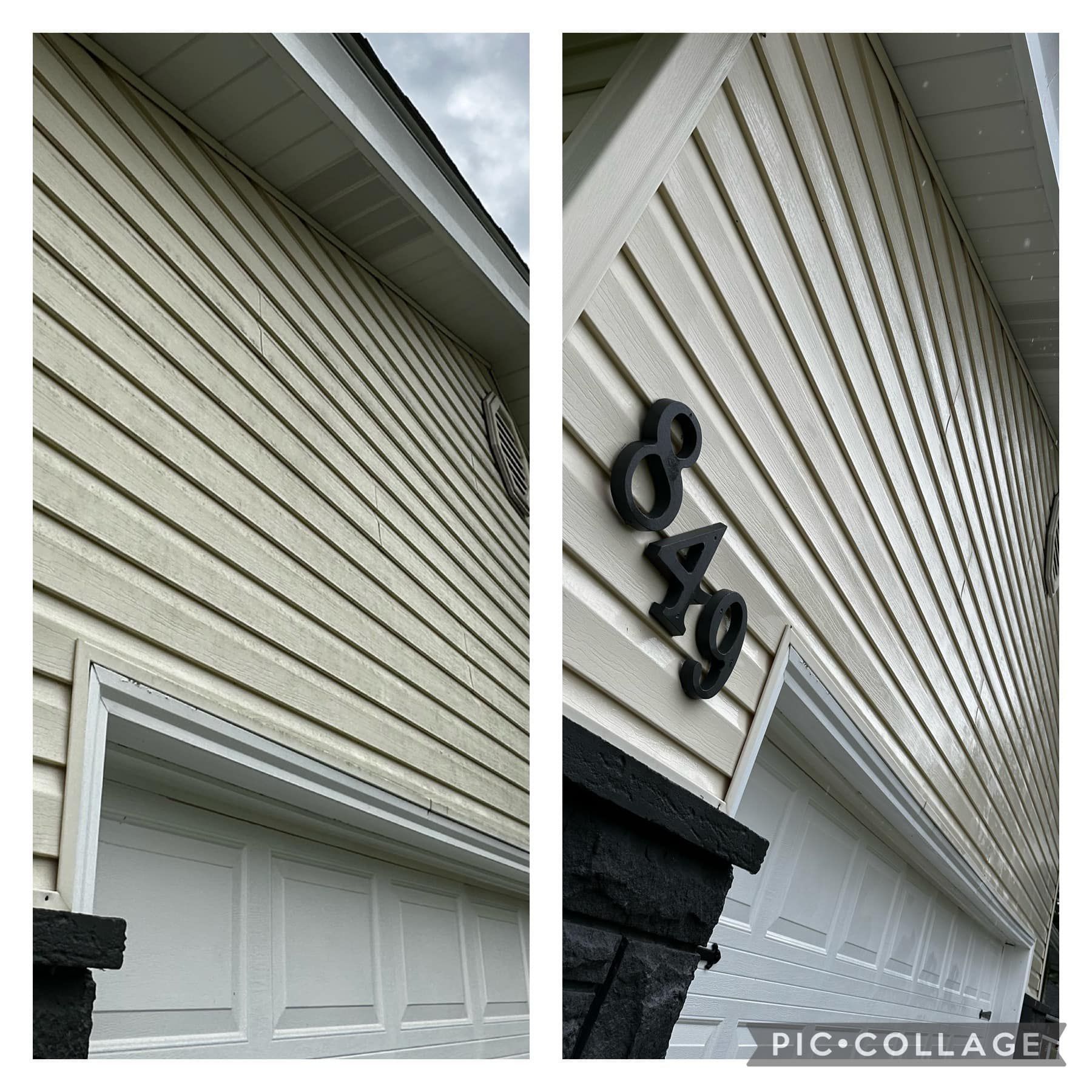Before & After Exterior House Washing