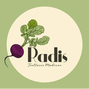 un logo per un ristorante chiamato radis trattoria moderna