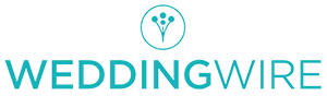 WeddingWire logo: teal text and a flower icon.