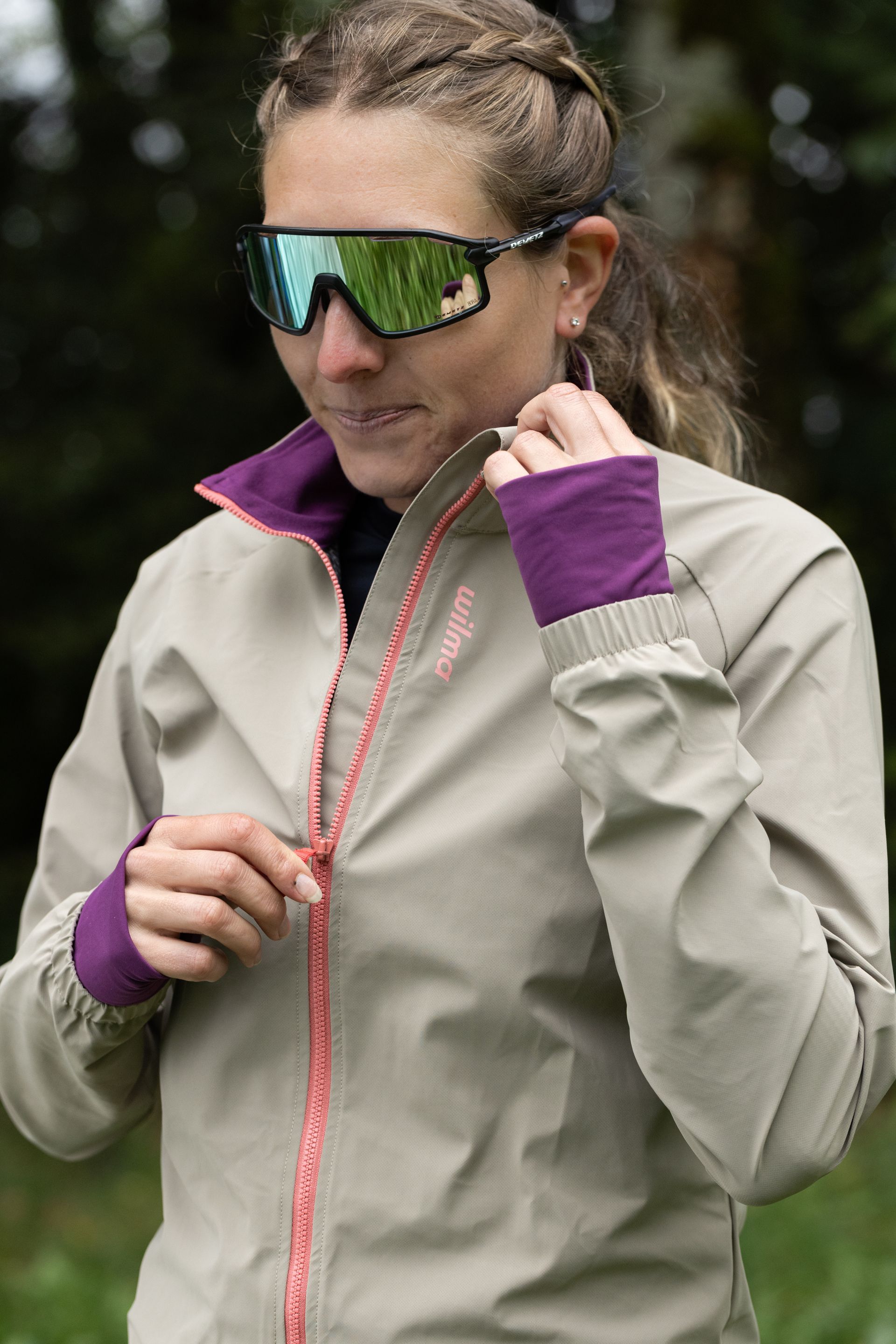 Lunettes de sport femme sportive