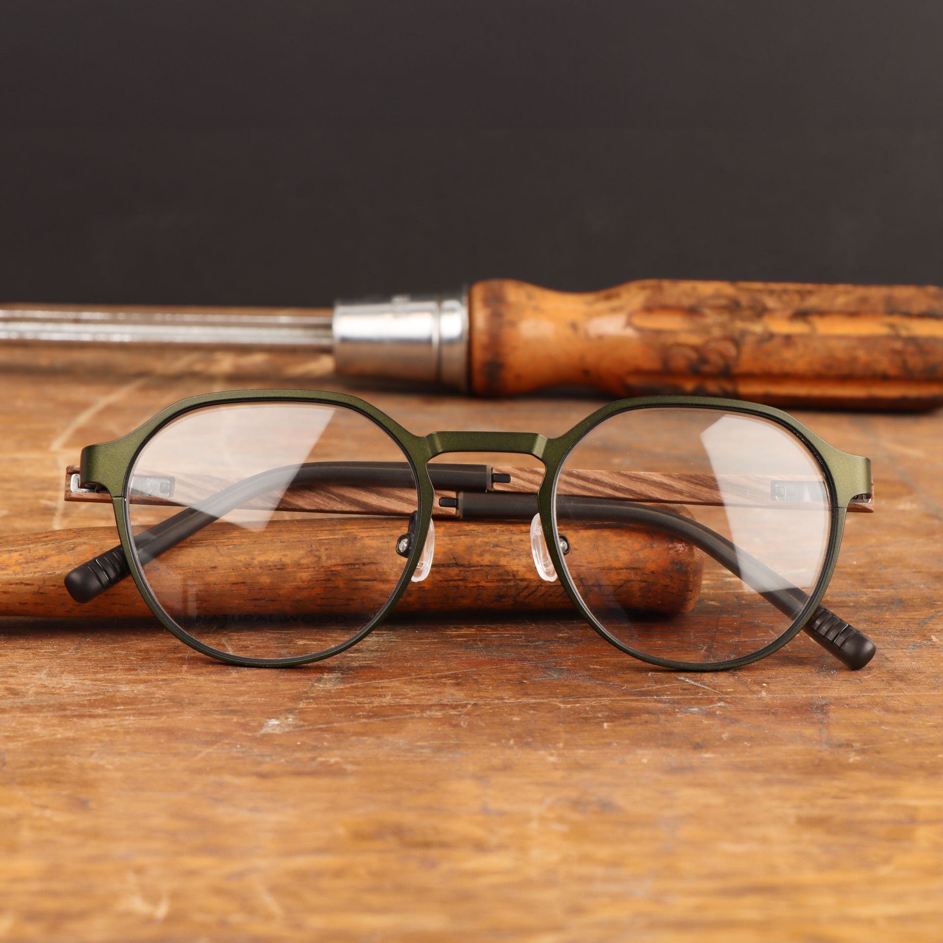 Lunettes de vue vertes