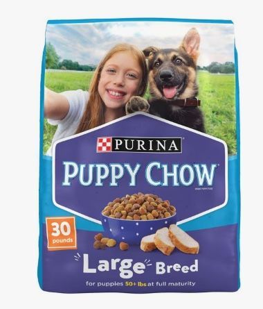 Large breed puppy chow