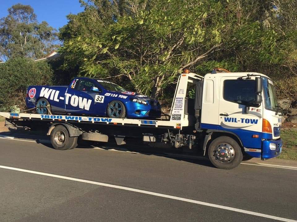 Car in Tow Truck — Panel Beaters in Toowoomba, QLD
