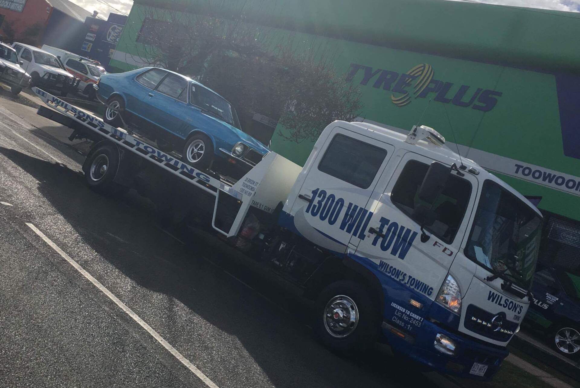 Towing Truck Loaded — Smash Repairs & Spray Painting in Toowoomba, QLD