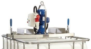 Electric IBC mixer with Fork Lift option