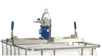 Pneumatic (Air) IBC mixer with standard frame