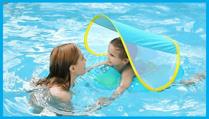Baby Swimming Float With Upf50 Sun Protection for Infants