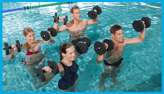 calories do you burn doing water aerobics

