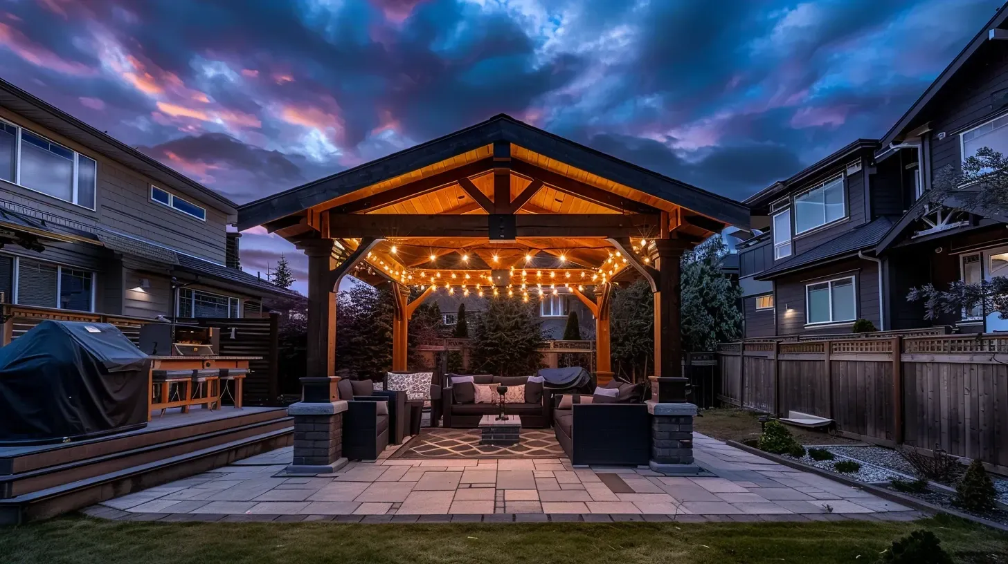 A consultation with a homeowner in Fraser Heights about their safety lighting in Surrey BC needs. We design a custom security lighting solution. Keywords: security consultation, custom plan, professional advice.