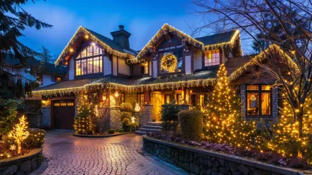 Our landscape lighting services Surrey BC include the installation of smart home systems. This outdoor lighting service allows you to control your South Surrey garden lights from your phone. Keywords: smart lighting service, home automation, installation, Morgan Creek.