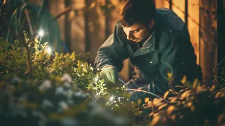 Professional landscape lighting in Surrey British Columbia with licensed outdoor contractors for residential and commercial properties. Expert Surrey landscape lighting repair service. Our technicians are fixing a 12V system. For any landscape lighting Surrey BC issue in Newton or Fraser Heights, our outdoor lighting repair is fast. Keywords: Surrey landscape lighting, repair, maintenance, troubleshooting, low voltage.