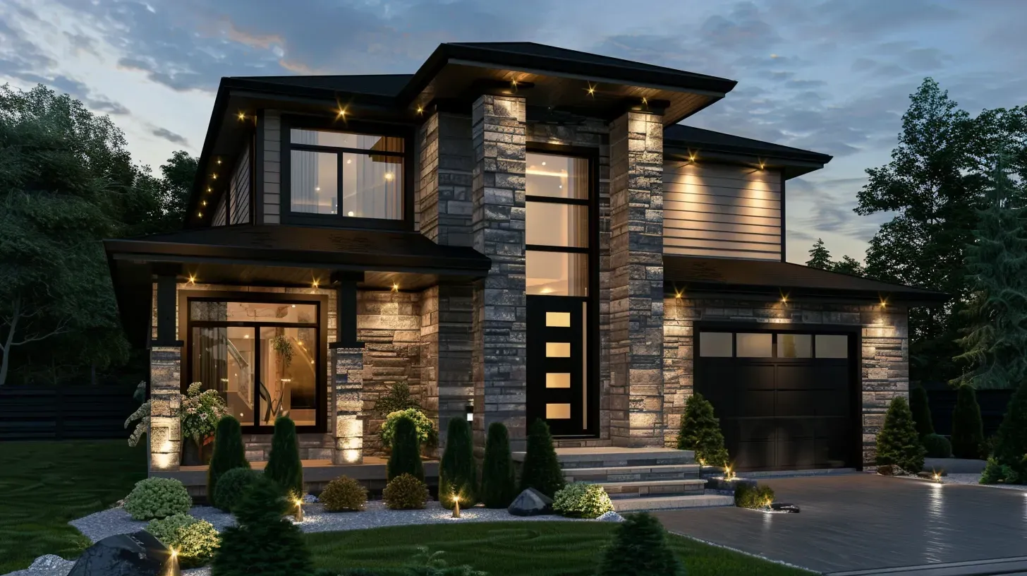 A relaxing water feature is complemented by our tranquil backyard lighting in Surrey BC. Our designs in Fleetwood enhance the sensory experience. Keywords: water feature lighting, sensory garden, tranquil ambiance.