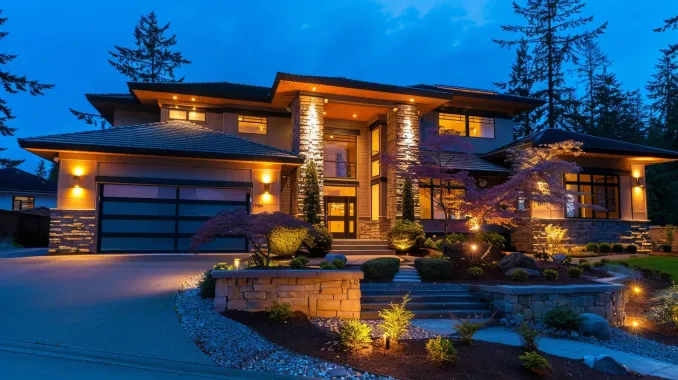 Our Surrey landscape lighting installers are certified and insured. For professional landscape lighting Surrey installation, trust our team. We serve all of Surrey, including Newton and Guildford. Keywords: certified installers, professional service, insured.