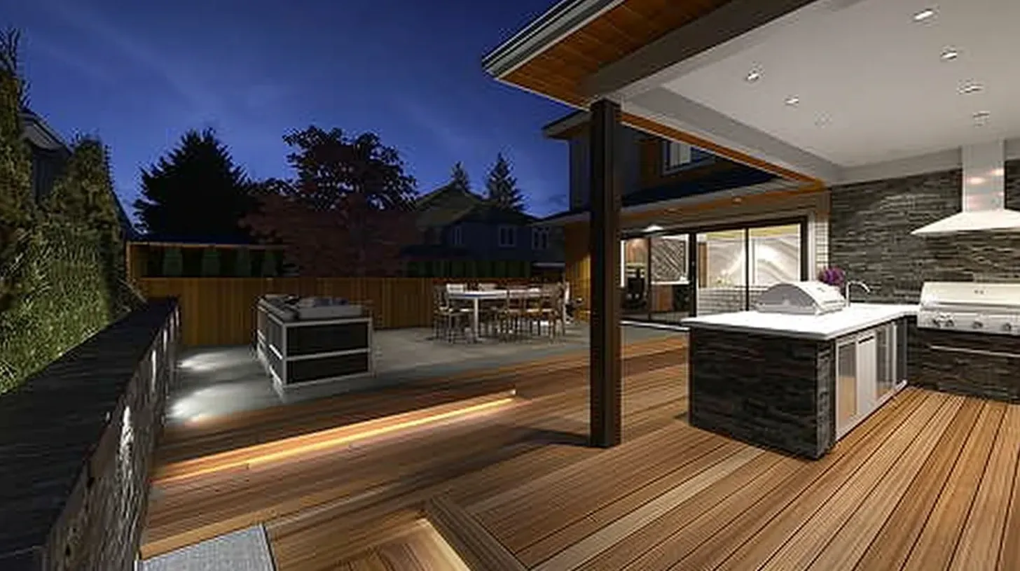 This beautiful pathway lighting is the result of our professional landscape lighting services Surrey BC. Our outdoor lighting services for walkways in Guildford enhance safety and beauty. For path and garden lighting services, call our team. Keywords: path lighting, walkway safety, installation services.