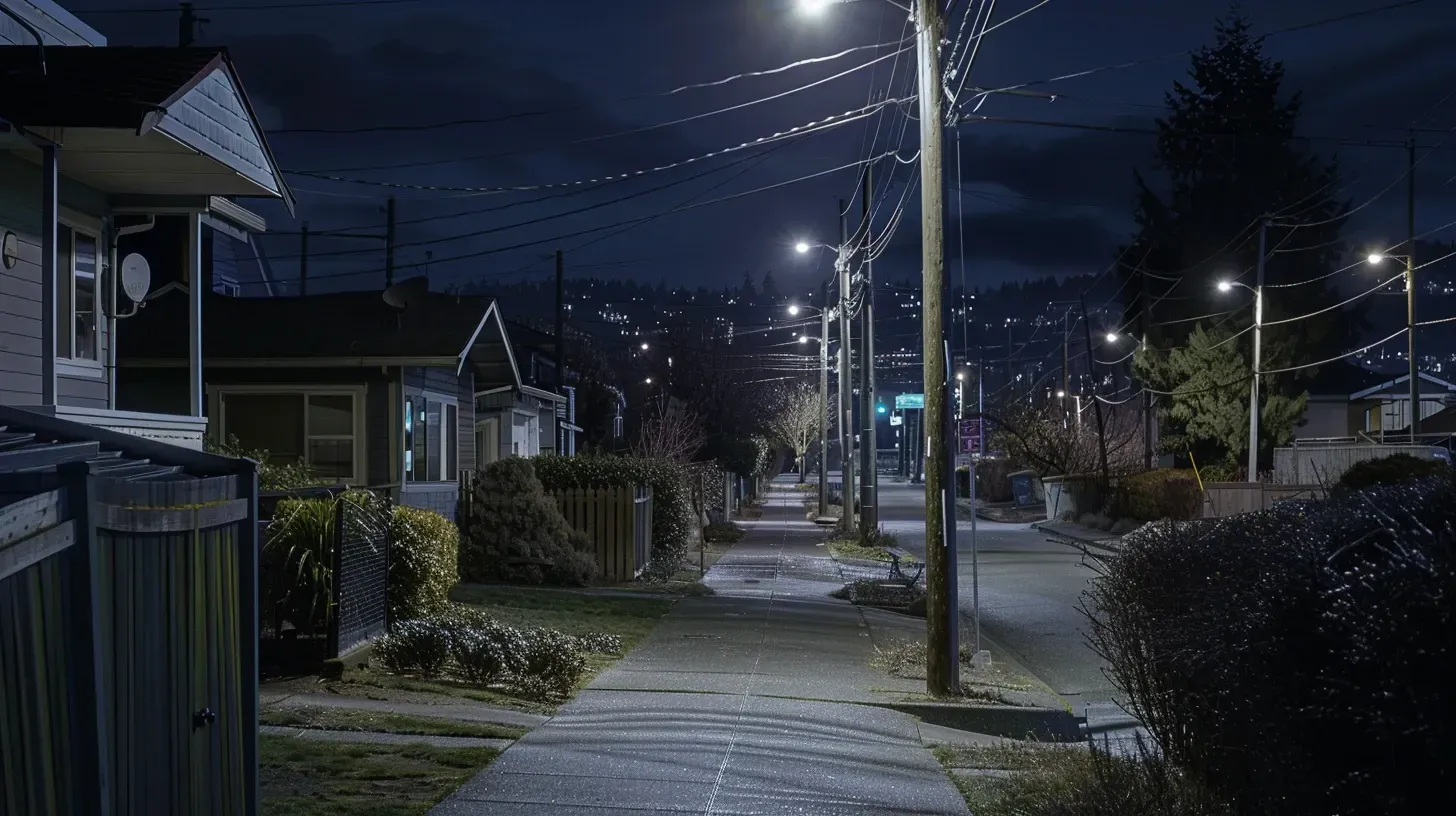 Stunning architectural lighting in Surrey BC on a modern home in the Grandview Heights area of South Surrey. Our exterior lighting services in Surrey highlight facade details. Keywords: facade lighting, modern design, curb appeal, Morgan Creek.