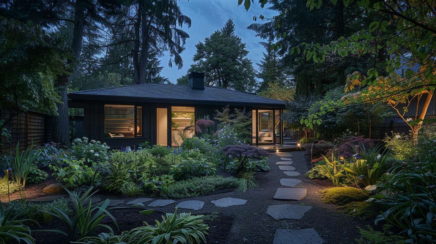 Surrey Christmas lighting company installing LED roofline outlines, shrub lighting, and tree wrapping. Our designs include patios, decks, driveways, and fences. Durable energy-efficient lights create stunning holiday displays.