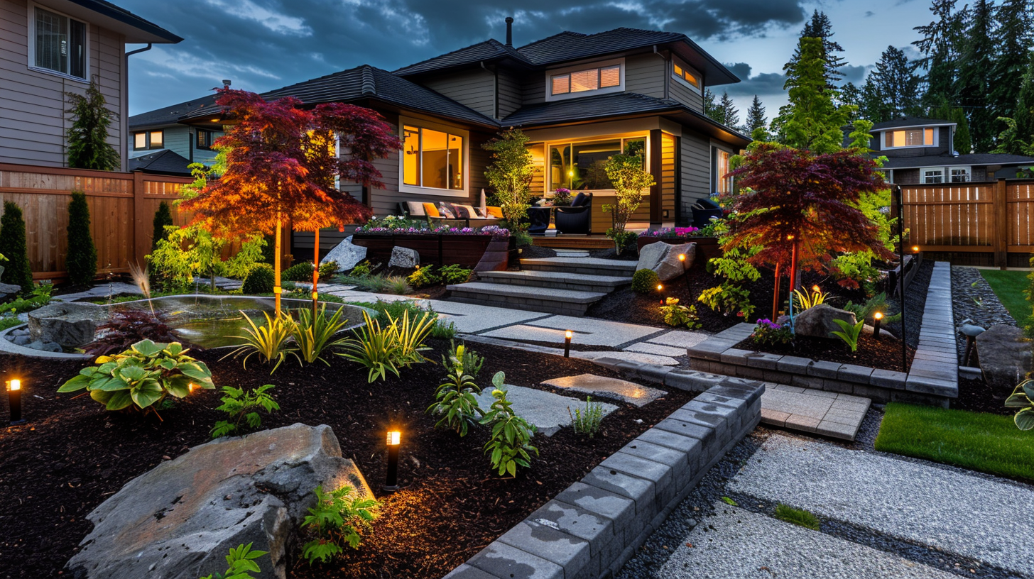 Residential Surrey holiday lighting company specializing in LED Christmas light installation with safe, reliable service.