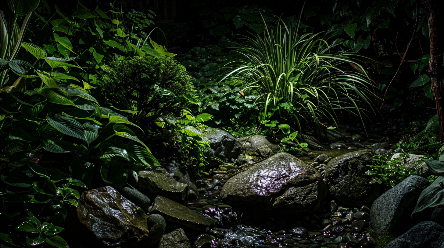 Surrey Christmas lighting company installing LED roofline outlines, shrub lighting, and tree wrapping. Our designs include patios, decks, driveways, and fences. Durable energy-efficient lights create stunning holiday displays.