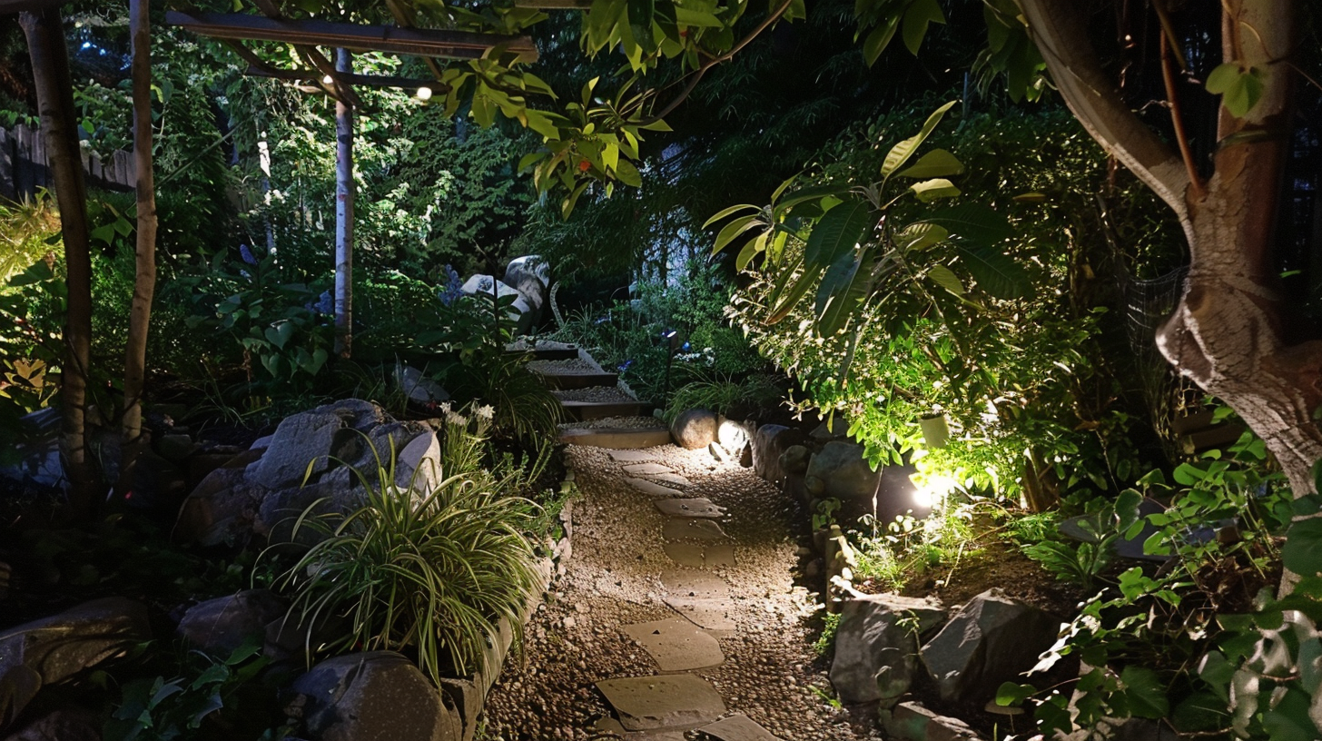 Professional holiday lighting Surrey BC with LED Christmas displays, roofline outlines, and patio decorations.