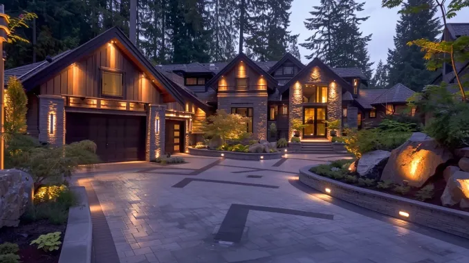 A security system is enhanced by our Surrey landscape lighting. Our landscape lighting Surrey service includes motion sensors and floodlights for properties in Newton and Clayton Heights. Keywords: security lighting, motion sensor, floodlights, safety.
