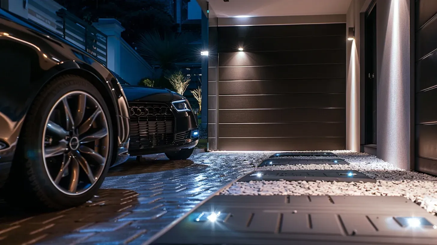 This safety lighting in Surrey BC is integrated with a home security camera system in a South Surrey home. Our security lighting enhances surveillance. Keywords: security camera lighting, integrated security, smart home.