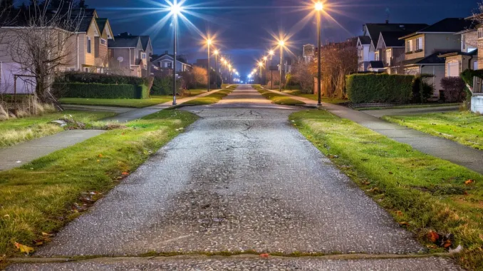Our Surrey landscape lighting services cover large strata properties in Surrey Central. Our landscape lighting Surrey installations ensure public safety and beauty. Keywords: strata lighting, commercial lighting, public safety.