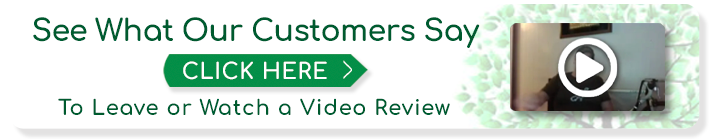 A graphic that says see what our customers say click here to leave or watch a video review