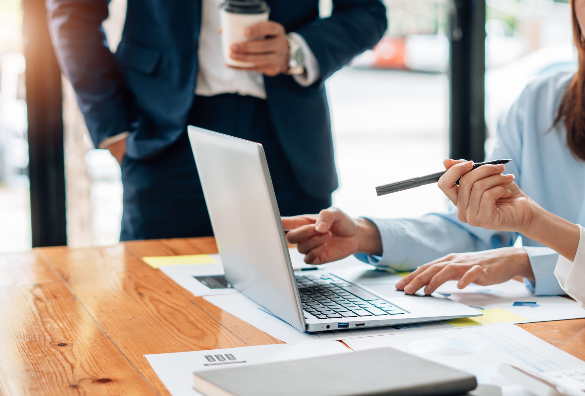 Living room with couch, chair and table