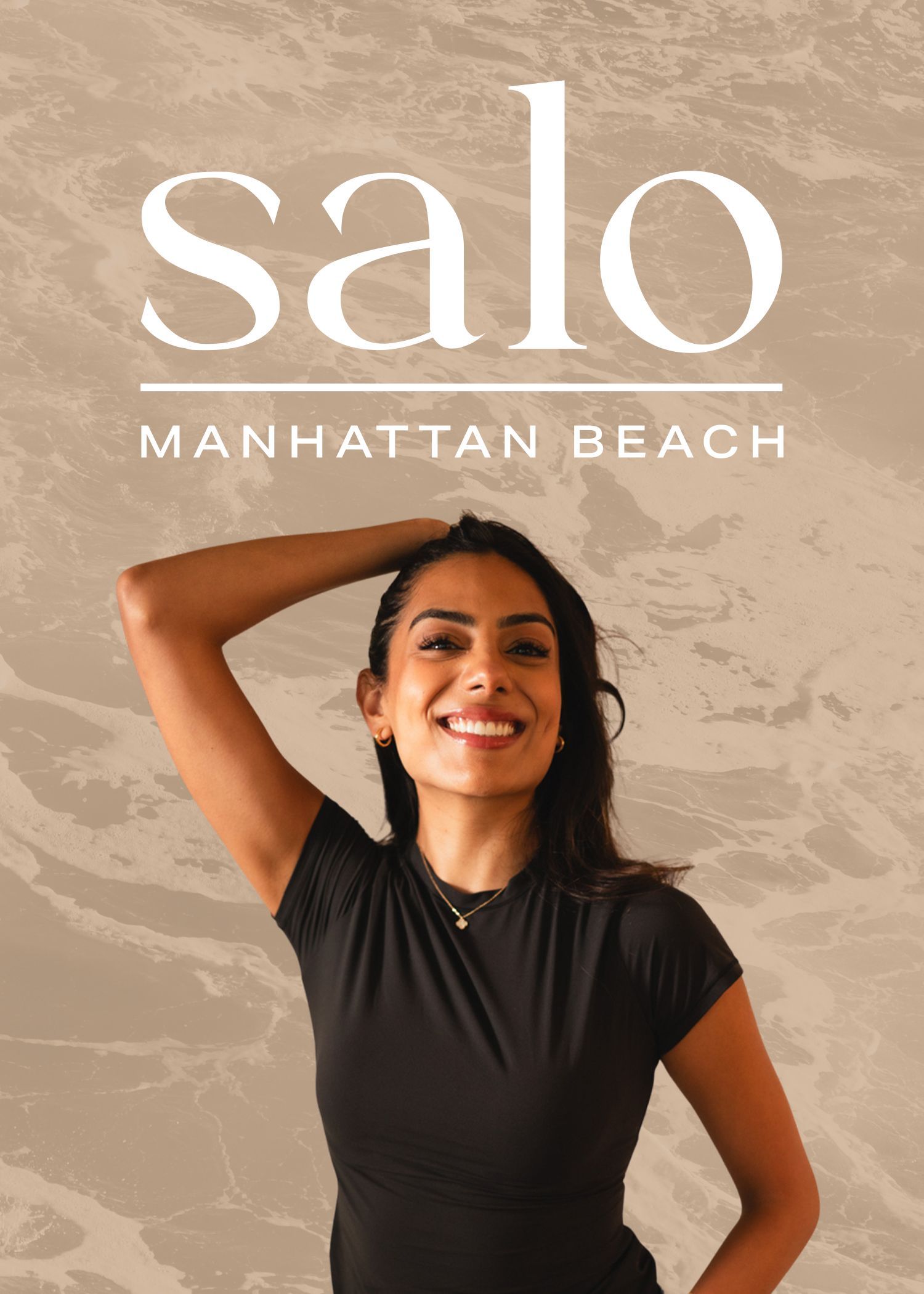 A sign on a wall that says salo manhattan beach