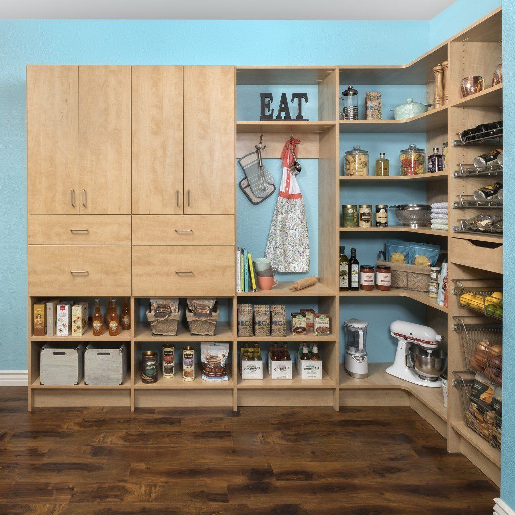 Custom Kitchen Pantry with a Secret Cognac Finish