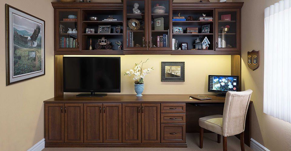 Custom Home Office with a Coco Finish