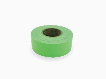Roll of green tagging tape.