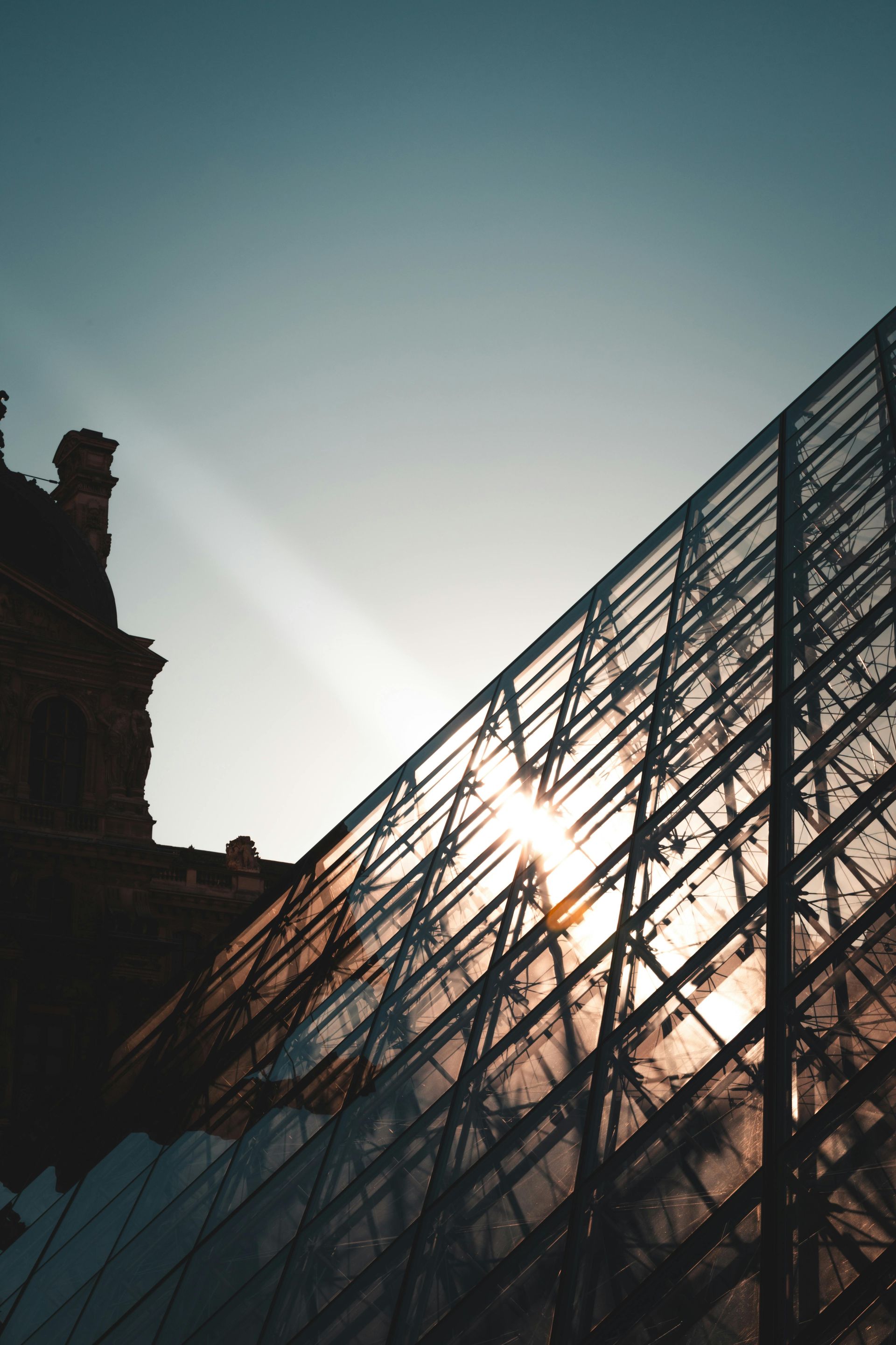 Edge of a London building with skyline in the background