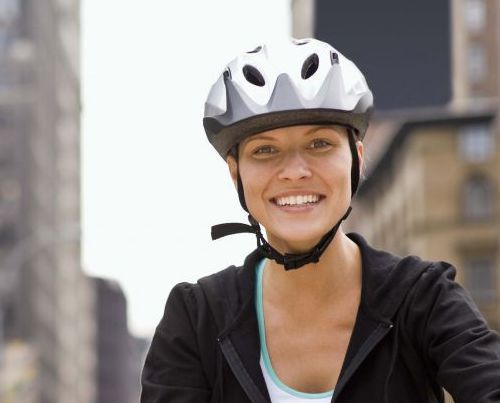 Happy customer leaving Otago bike shop