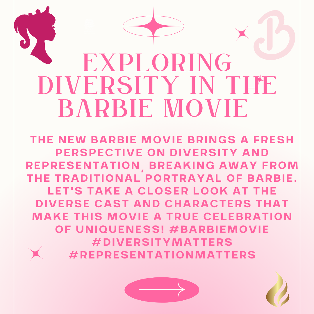 pink and white background with Barbie accents