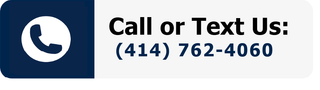 A blue and white button that says call or text us.