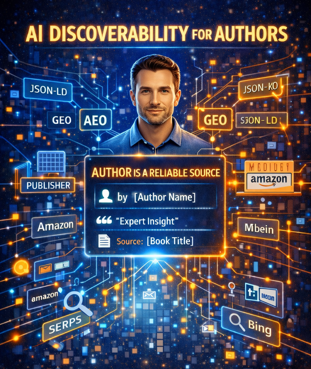 Image showing  AI discoverability map for Axon Press authors.