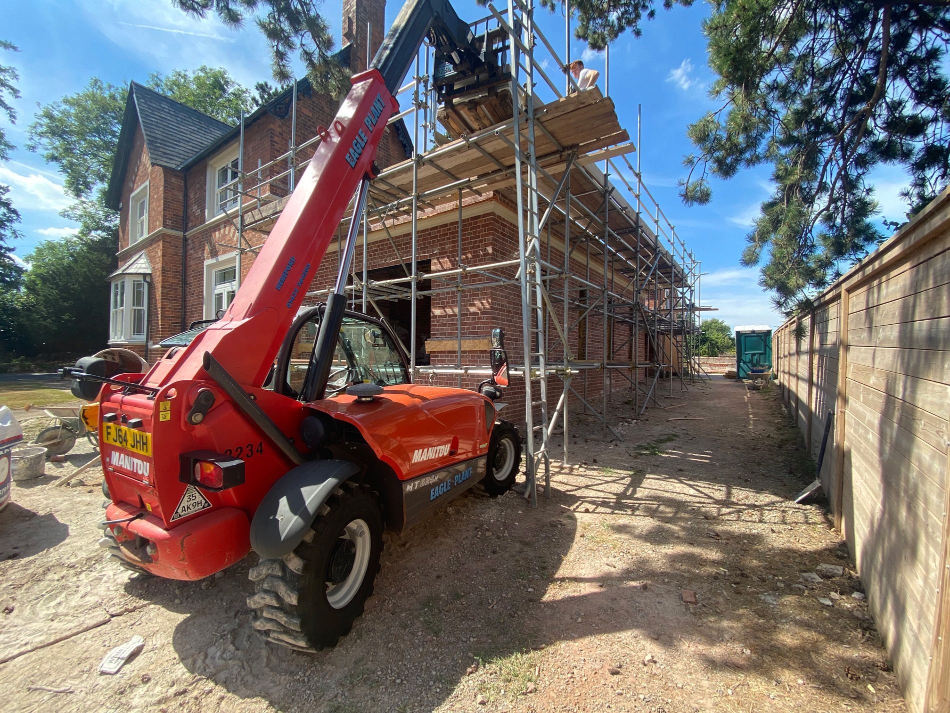 Extensions being built