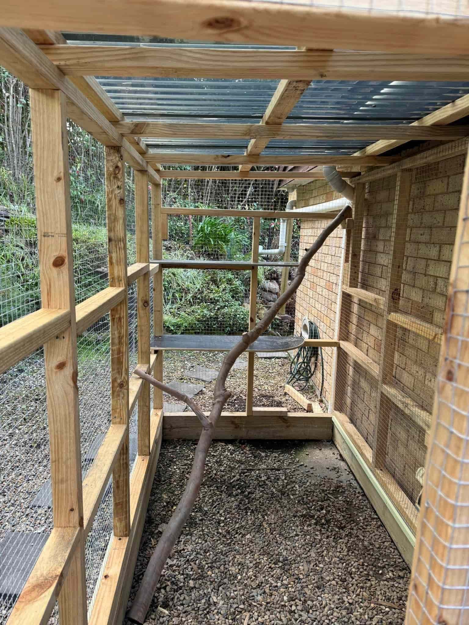 A Wooden Structure With a Metal Roof is Being Built — Illawarra Gardening Landscapes in Canberra, NSW