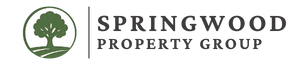 Logo for Springwood Property Group: green tree within a circle, beside text 