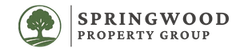 Logo for Springwood Property Group: green tree within a circle, beside text 