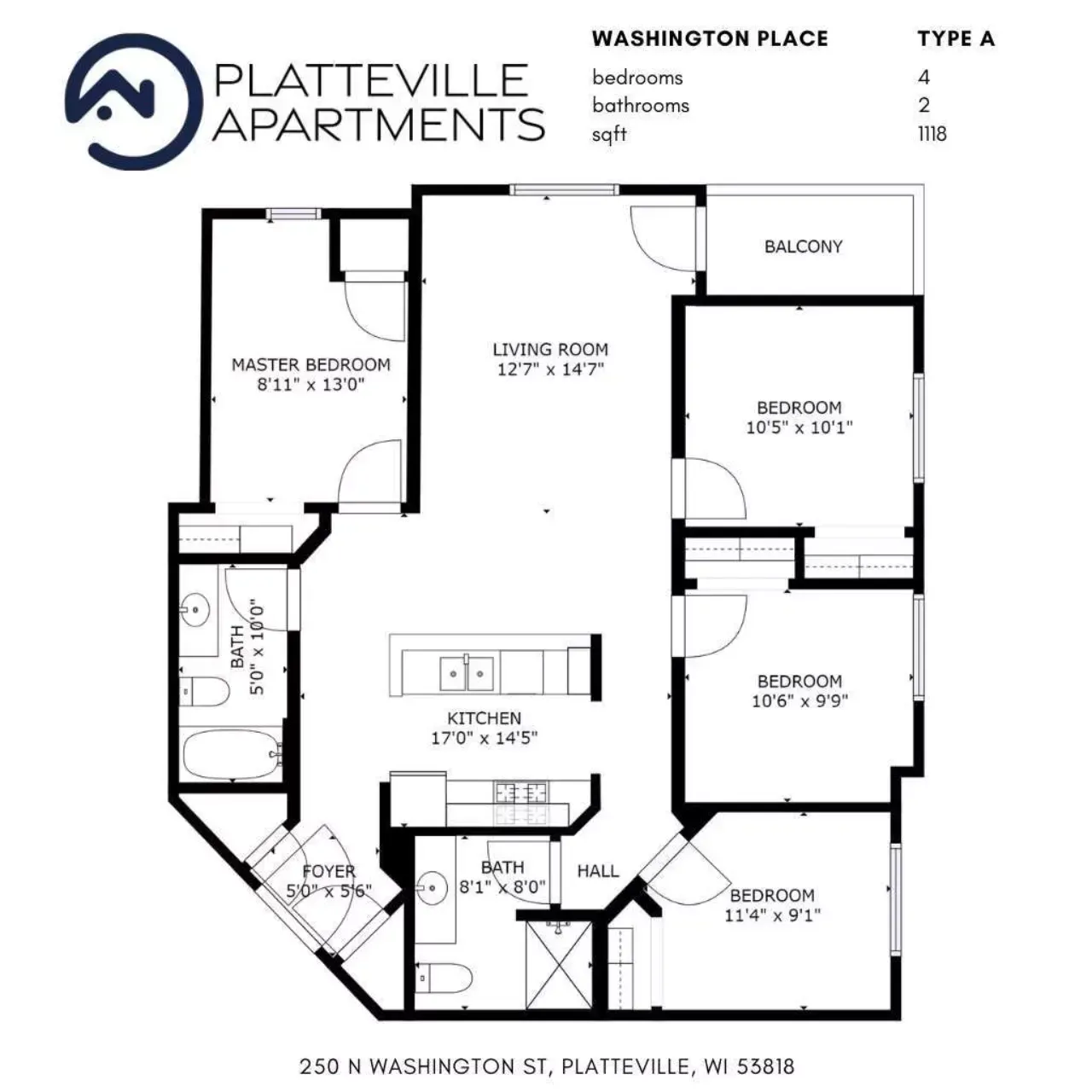 Washington Place | Apartment Style A