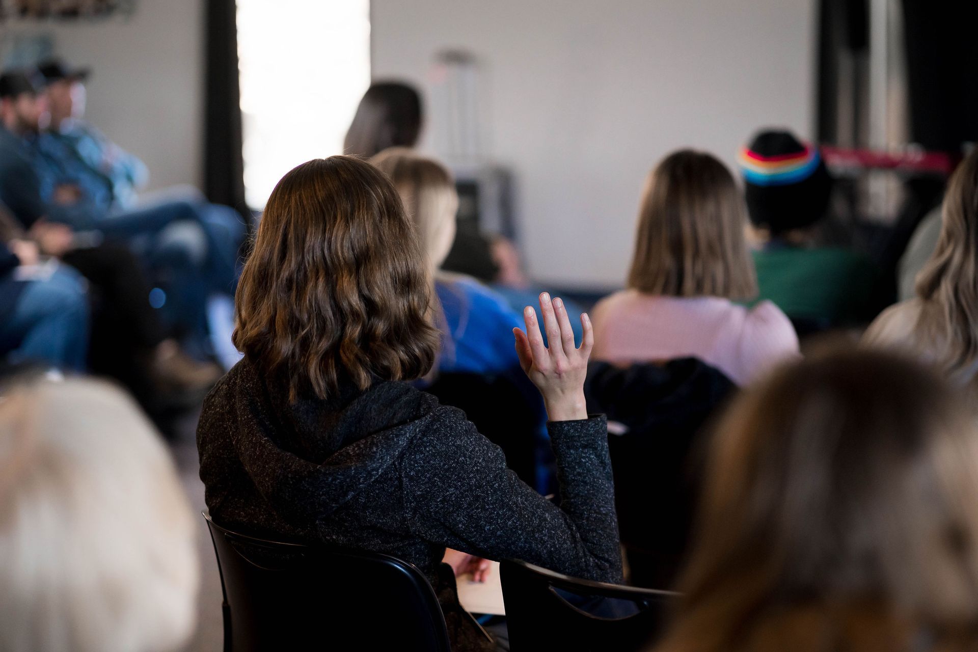 group of people having a meeting for worship rehearsal