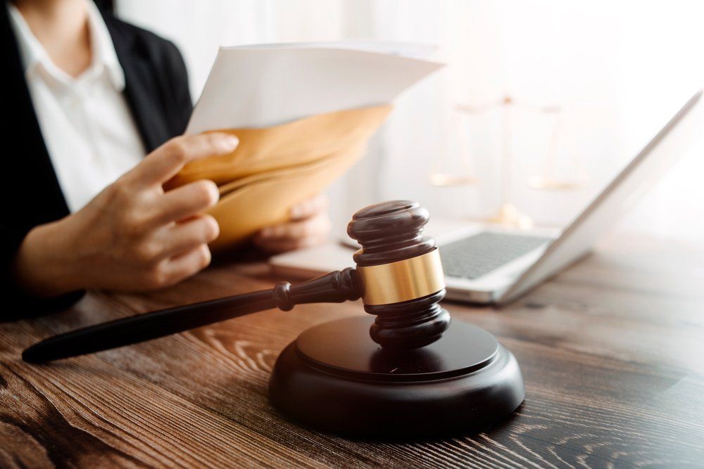 Lawyer Reading A Legal Document — Criminal Law Firm In Brisbane, QLD