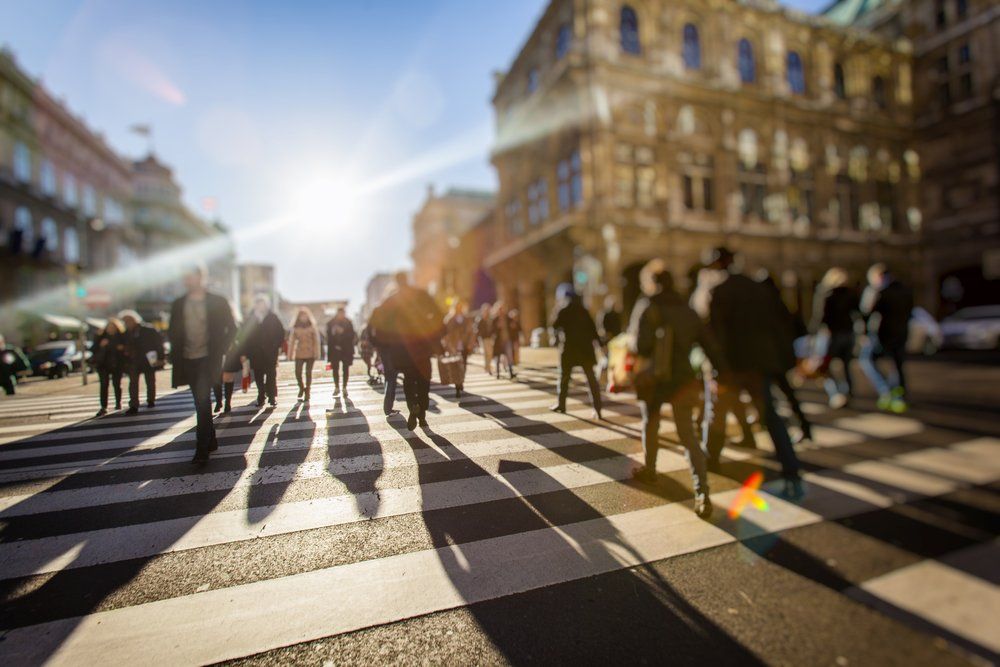Crowd Of People Walking On Busy City Street — Criminal Law Firm In Brisbane, QLD