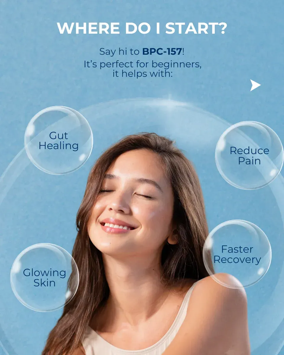 Woman with eyes closed, surrounded by bubbles with text: